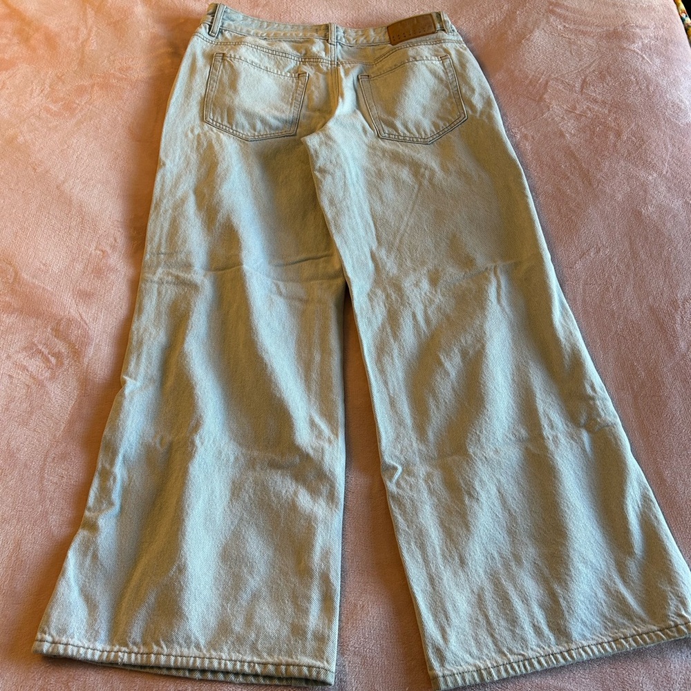 Pacsun Pacific Sunwear light wash low rise baggy distressed jean size 29 - Picture 2 of 10